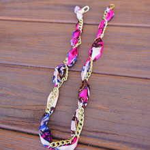 Load image into Gallery viewer, Magenta Fabric Woven Chains