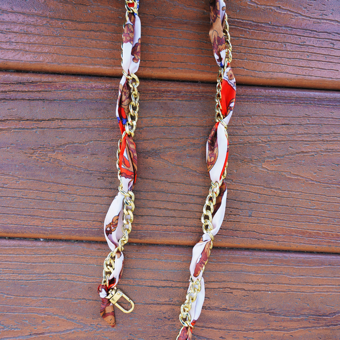 Red Fabric Woven Chains
